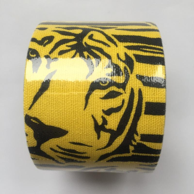 Кінезіо тейп Ares Amazon Tiger Жовто-чорний тигр 5см*5м - Зображення 4