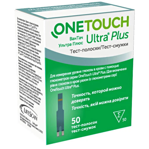 Тест-смужки OneTouch Ultra Plus №50