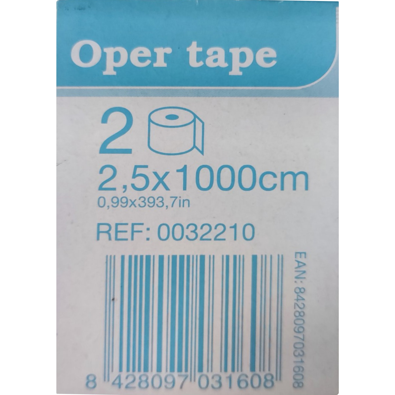 Адгезивний бинт OPER TAPE 2,5 x 1000 см - Зображення 2