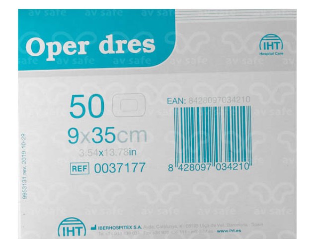 Хірургічна пов’язка Опер дрес (Oper dres) 9×35 см, 1шт. - Зображення 2